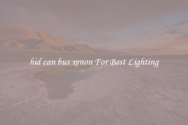 hid can bus xenon For Best Lighting