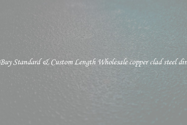 Buy Standard & Custom Length Wholesale copper clad steel din
