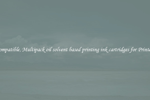 Compatible, Multipack oil solvent based printing ink cartridges for Printers
