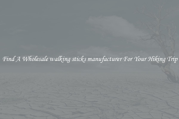Find A Wholesale walking sticks manufacturer For Your Hiking Trip