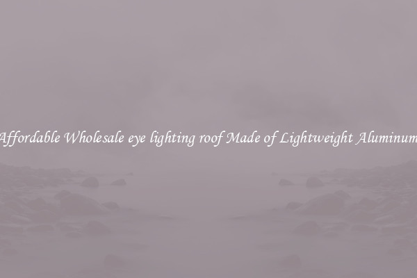 Affordable Wholesale eye lighting roof Made of Lightweight Aluminum 