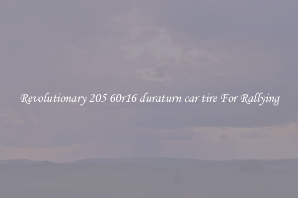 Revolutionary 205 60r16 duraturn car tire For Rallying