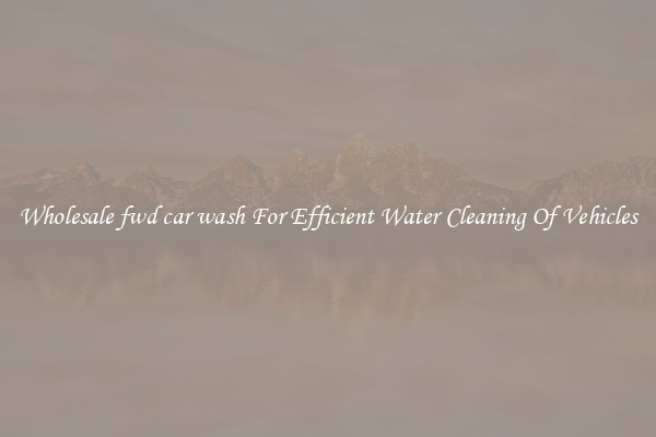 Wholesale fwd car wash For Efficient Water Cleaning Of Vehicles