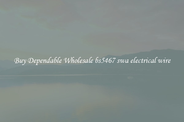 Buy Dependable Wholesale bs5467 swa electrical wire