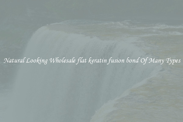 Natural Looking Wholesale flat keratin fusion bond Of Many Types