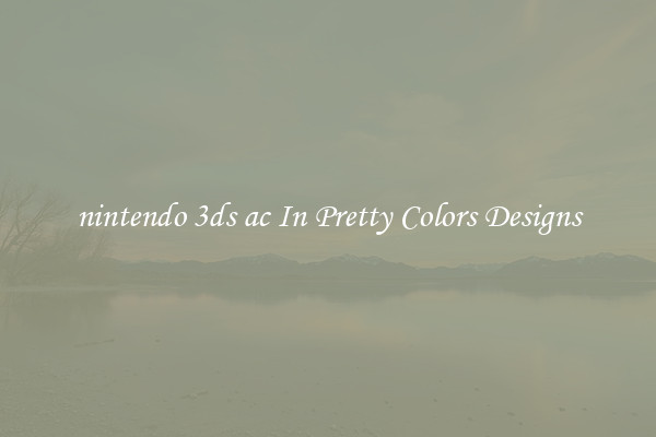 nintendo 3ds ac In Pretty Colors Designs
