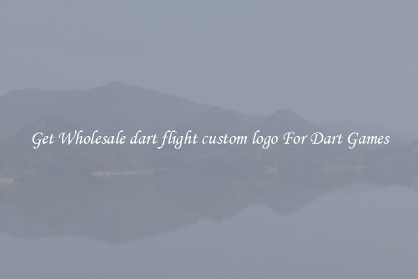 Get Wholesale dart flight custom logo For Dart Games