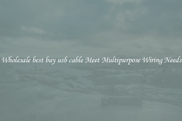Wholesale best buy usb cable Meet Multipurpose Wiring Needs